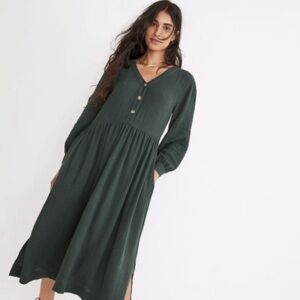 Madewell gauzy long sleeved  dress